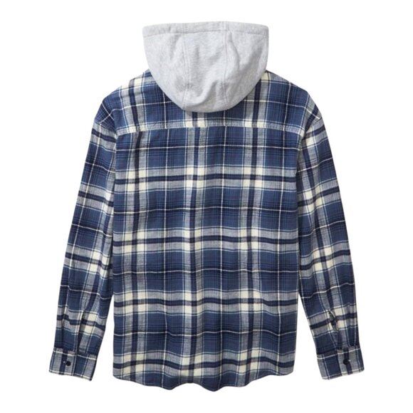 NEW American Eagle Super Soft Hooded Plaid Flannel Button-front Shirt Men's XXL - Picture 3 of 9